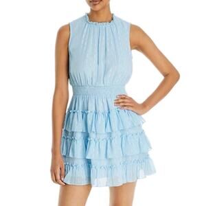 NEW Bloomingdale Exclusive Women’s Dress XL Light Blue Pastelcore Shimmer Fairy